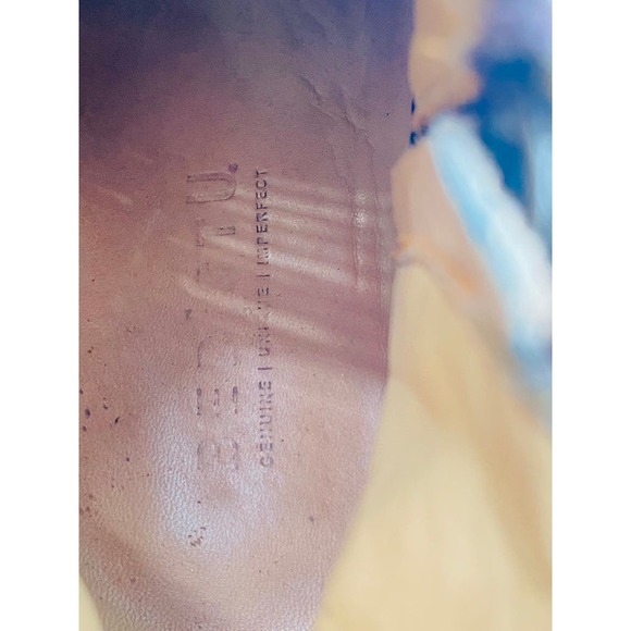 Bedstu Countess Cognac Brown Leather Wedge Heel Ankle Booties Size 6.5 - Picture 12 of 13